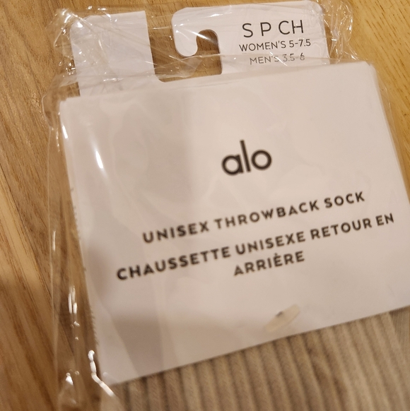 ALO | Throwback Sock In Bone/White - Picture 4 of 4